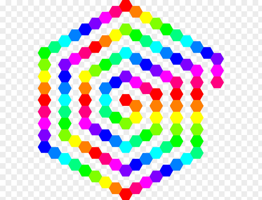 Colored Hexagon Color Circle Clip Art PNG