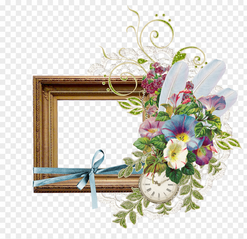 Floral Frame Picture Frames Flower Vintage Clothing Birthday Pattern PNG