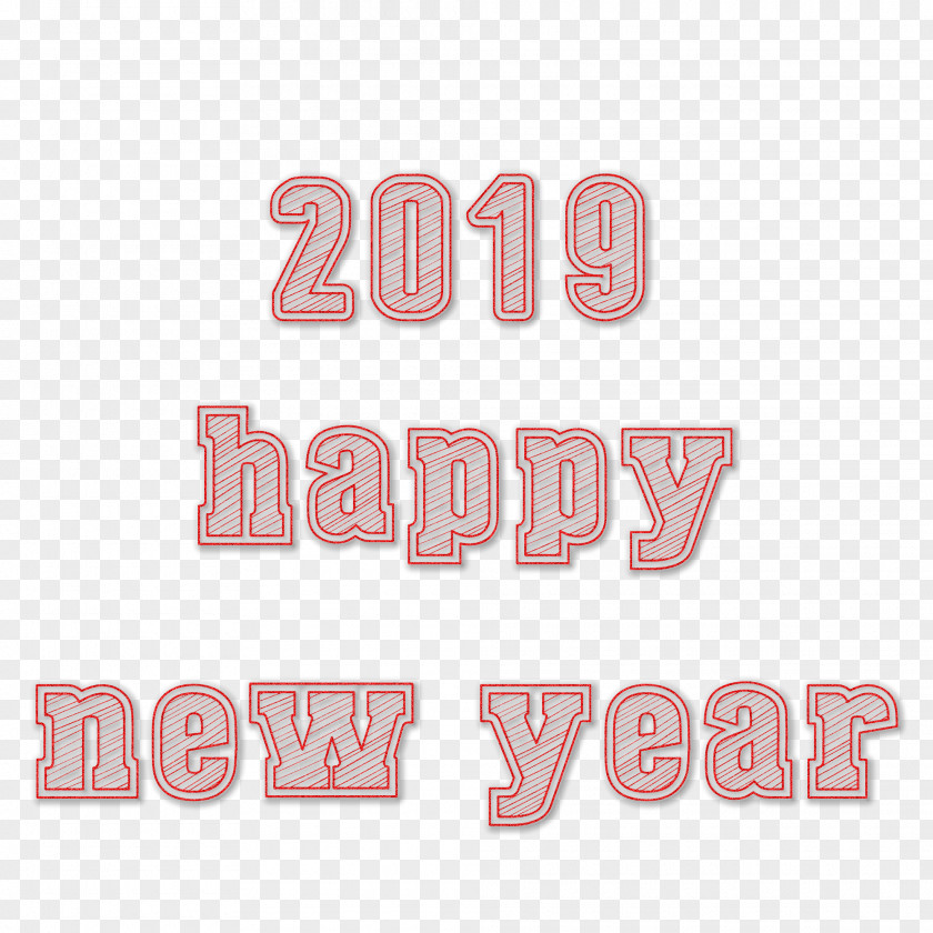 Happy New Year 2019 Transparent. PNG