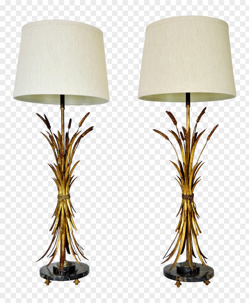 Light Lamp Table Gold Gilding PNG
