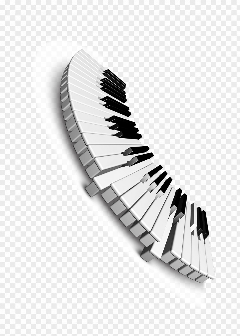 Black And White Keys Musical Keyboard Piano PNG
