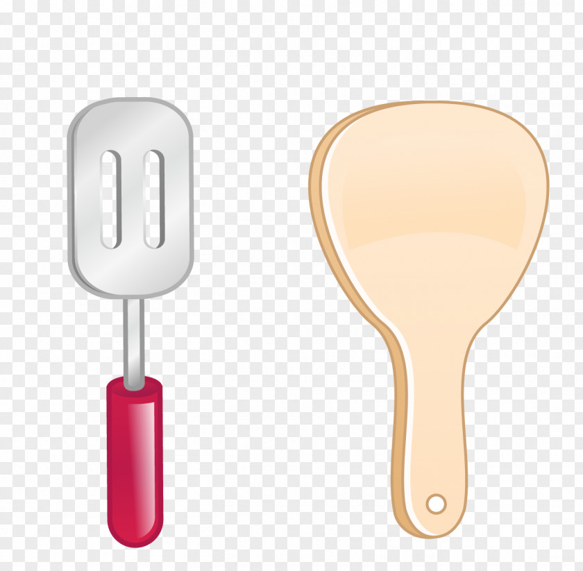 Cartoon Wooden Spoon With Pancake Equipment Vector Drawing PNG