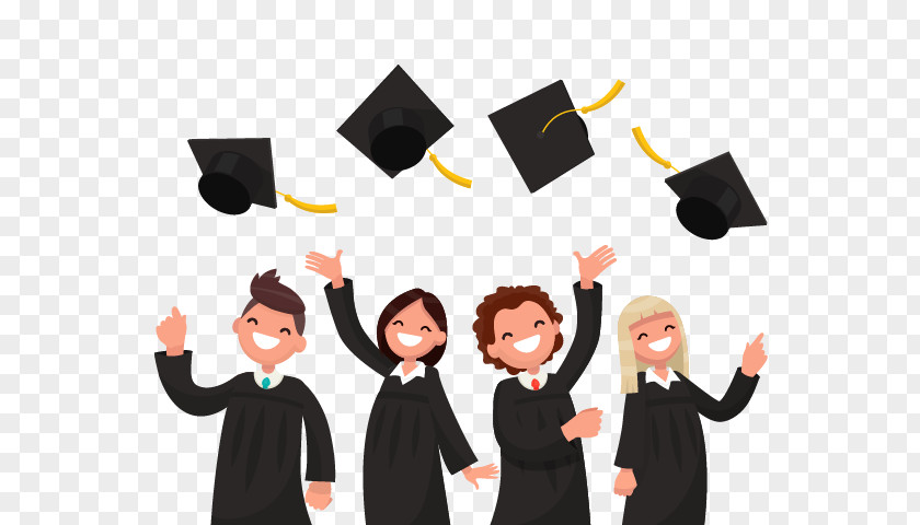Congratulations Graduates Cartoon Congratulati Graduation Ceremony Vector Graphics Illustration Diploma University PNG