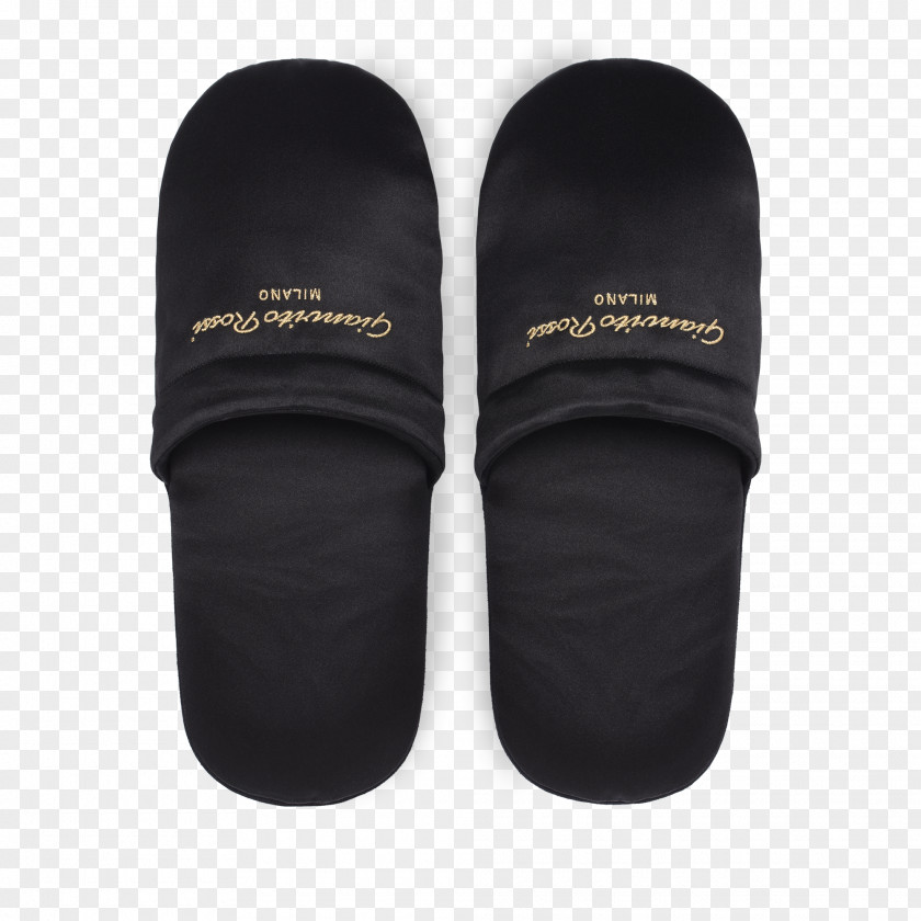 Formal Man Slipper Flip-flops Shoe Black M PNG