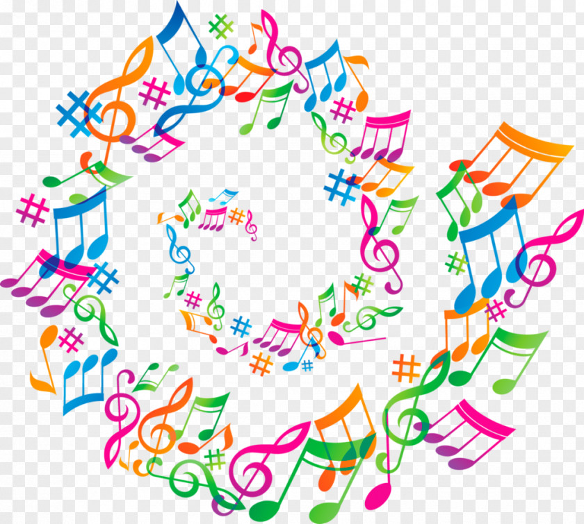 Line Art Celebrating Music Note PNG