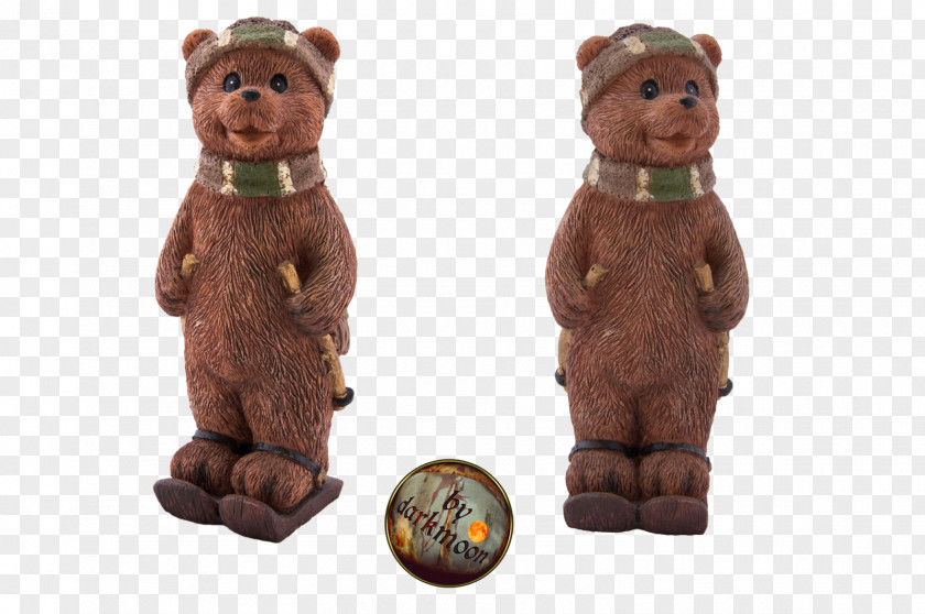 Ceramics Brown Bear Figurine Winter PNG