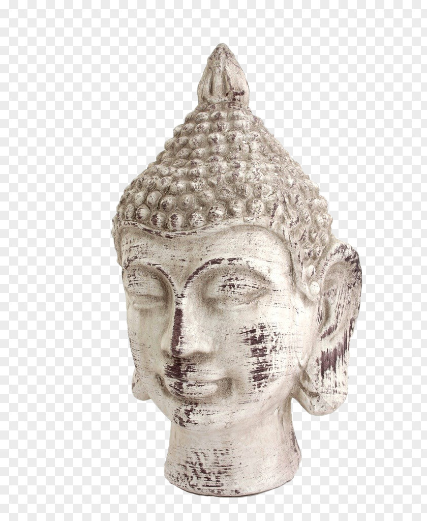 Mottled White Buddha Statue Buddhahood Buddharupa Icon PNG