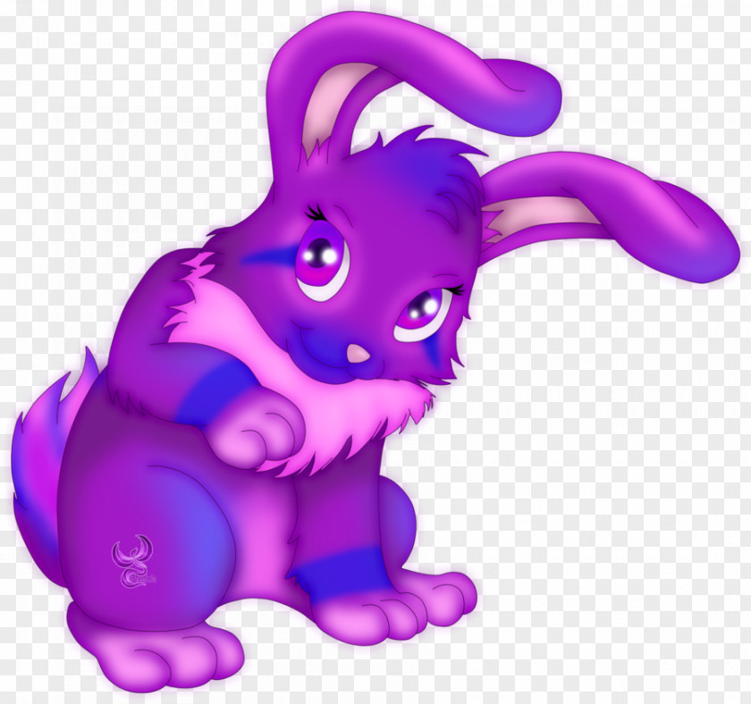 Pink Bunny Rabbit Hare Easter Violet Purple PNG