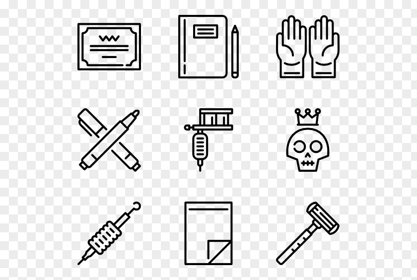 Tattoo Ink Machine Icon Design PNG