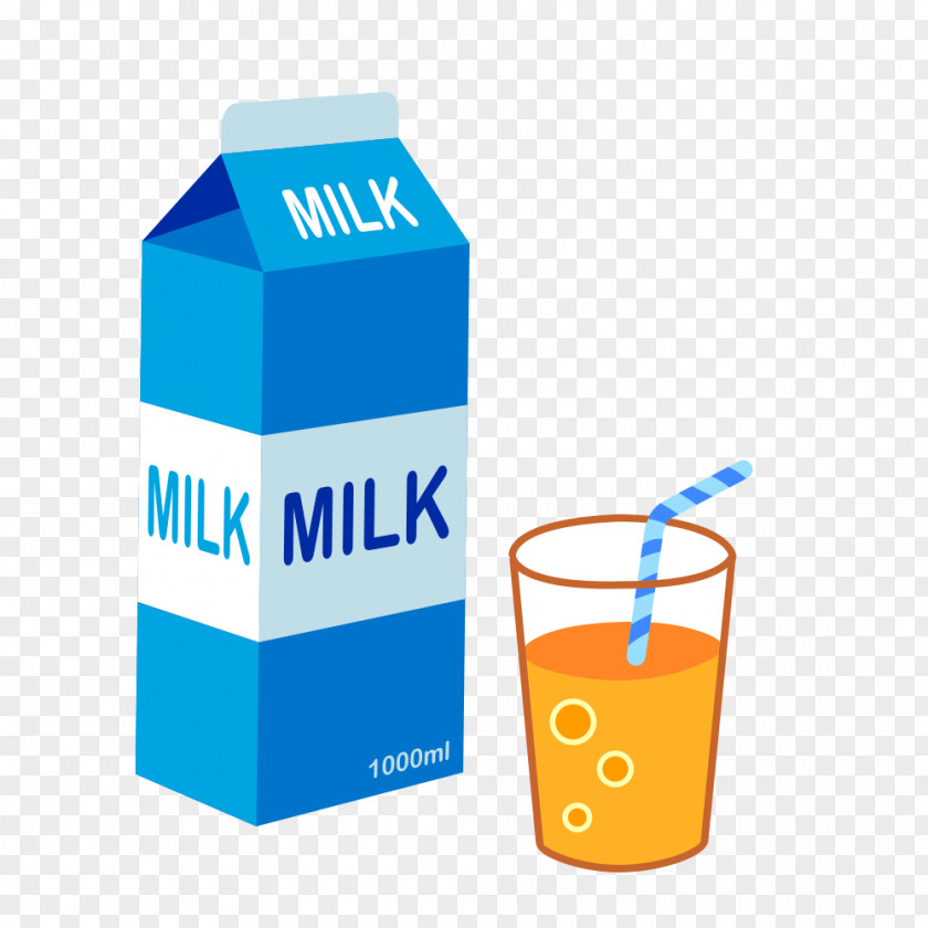 A Box Of Delicious Milk Carton Illustration PNG