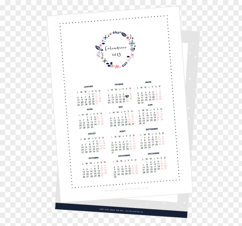 CALENDRIER Calendar Font PNG