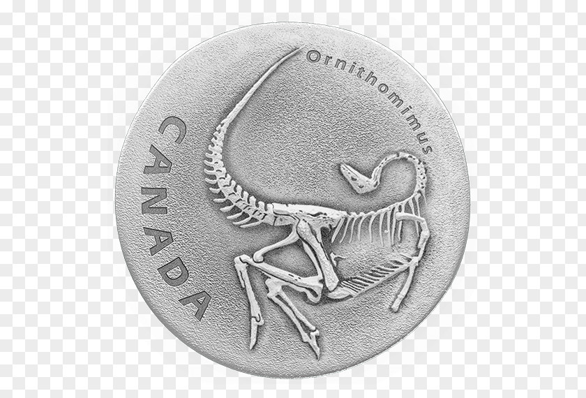 Coin Silver Ornithomimus Canada PNG
