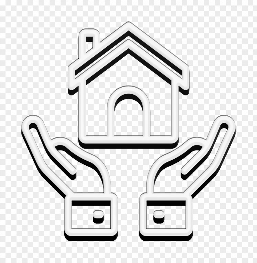 Coloring Book Logo Insurance Icon Hands And Gestures Home PNG