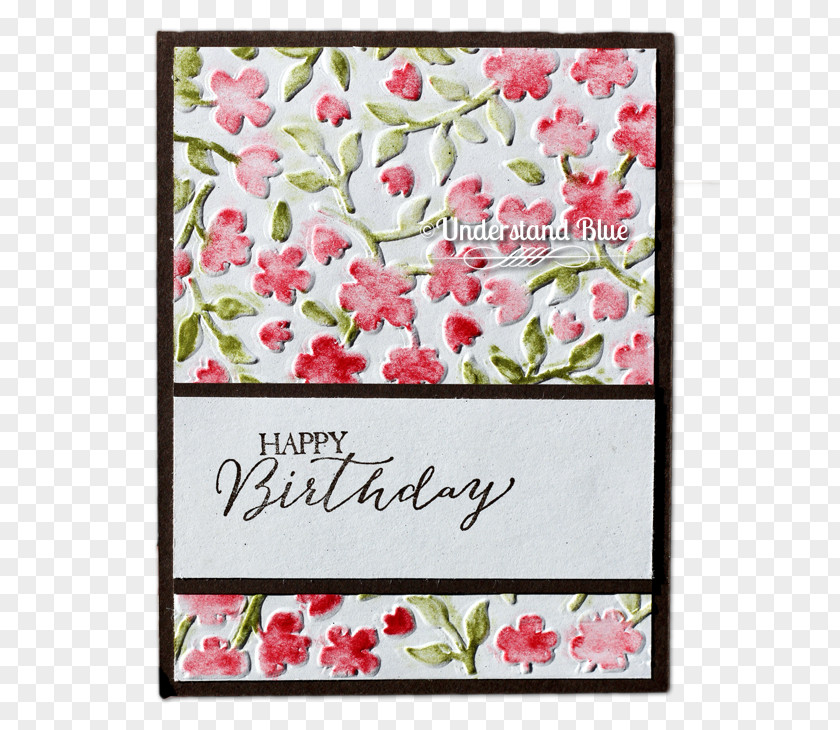 Embossed Flowers Paper Greeting & Note Cards Wedding Invitation Cardmaking Craft PNG