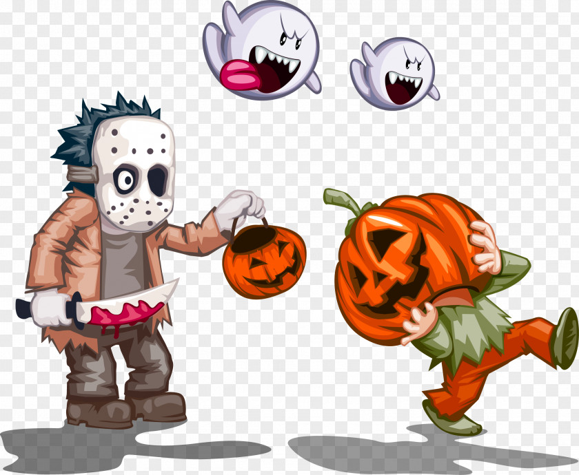 Halloween Ghost Pumpkin Vector Material Imp Clip Art PNG