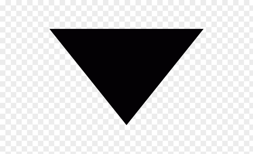 Inverted Triangle Arrow Symbol PNG
