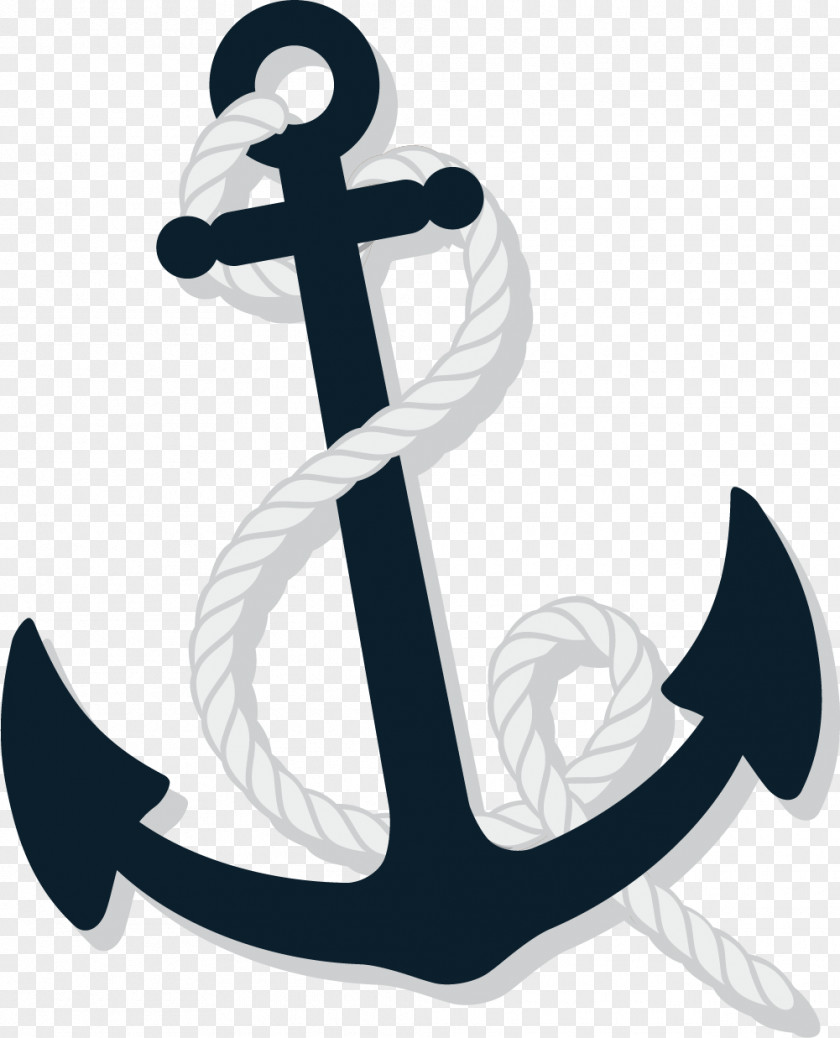 Black Simple Anchors Anchor Baby Shower Illustration PNG