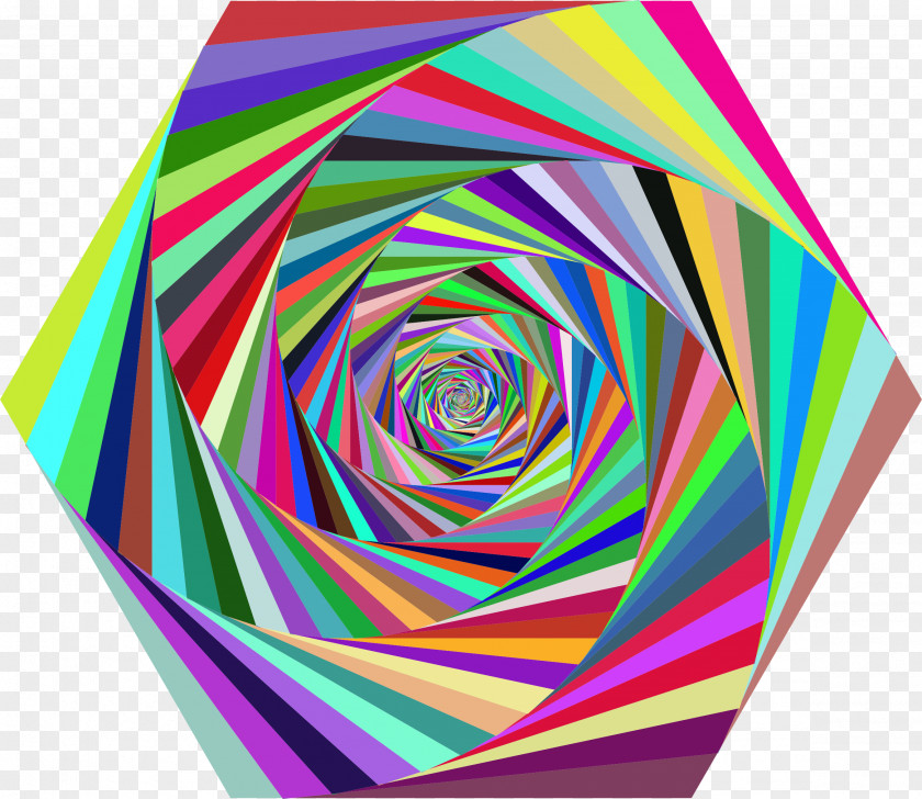 Hexagonal Line Art PNG