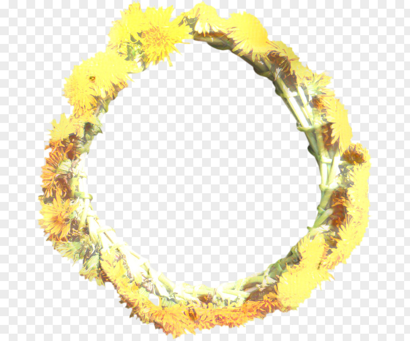 Jewellery Lei Yellow Background PNG