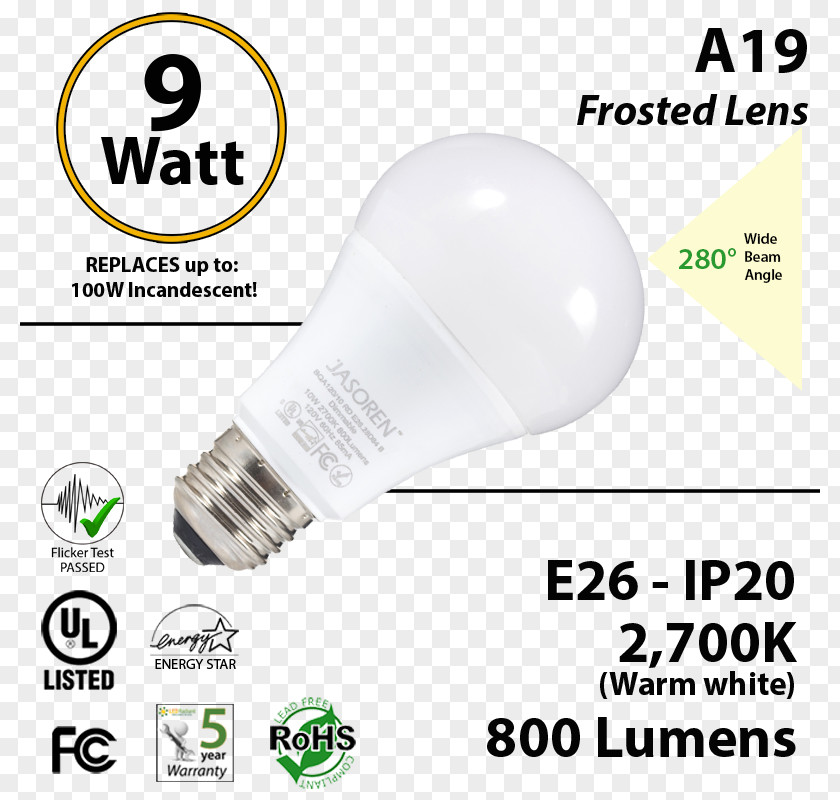 Luminous Efficiency Incandescent Light Bulb LED Lamp Recessed Lighting PNG