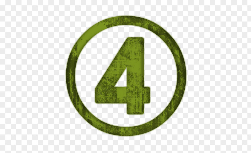 Number Four Symbol Clip Art PNG
