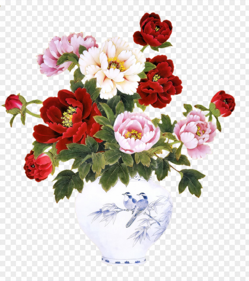 Peonies Flower Bouquet Floral Design Cut Flowers PNG