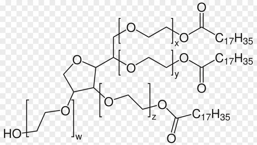 Polysorbate 80 Structure Polisorbato 65 20 Sorbitan PNG