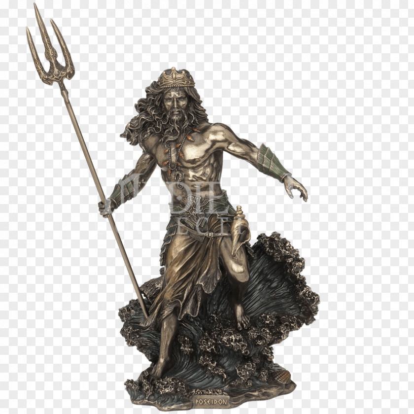 Saint Michael Poseidon Of Melos Artemision Bronze Sculpture Statue PNG
