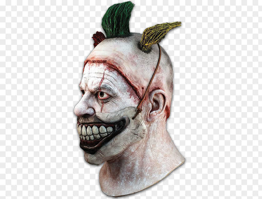 Scary Clown Latex Mask Evil Costume PNG
