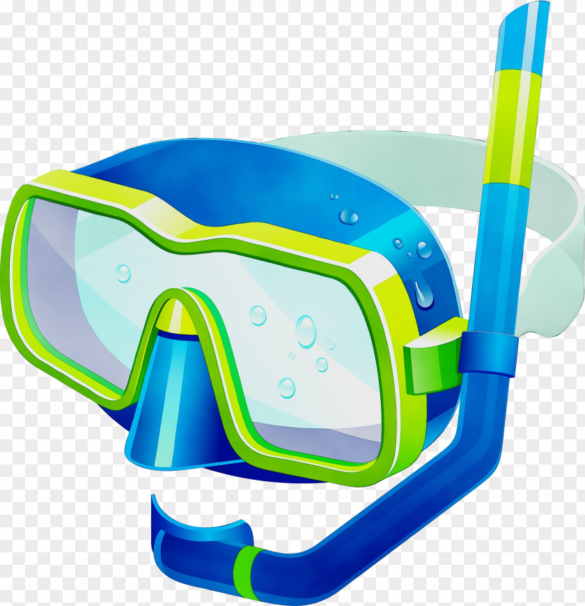 Snorkeling Sports Equipment Summer Watercolor PNG