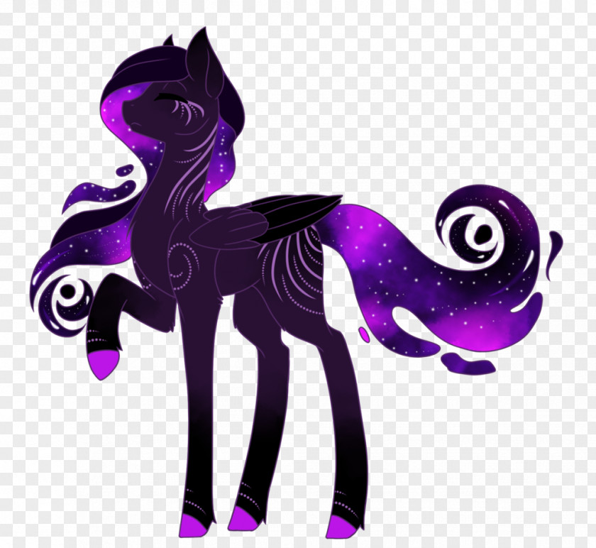Black Hole Pony Fan Art Digital PNG