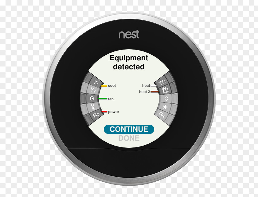 Nest Labs Learning Thermostat Air Conditioning HVAC Smart PNG