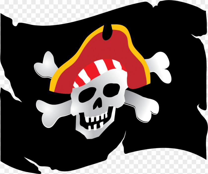 Pirate Piracy Jolly Roger Party Sticker Wall Decal PNG