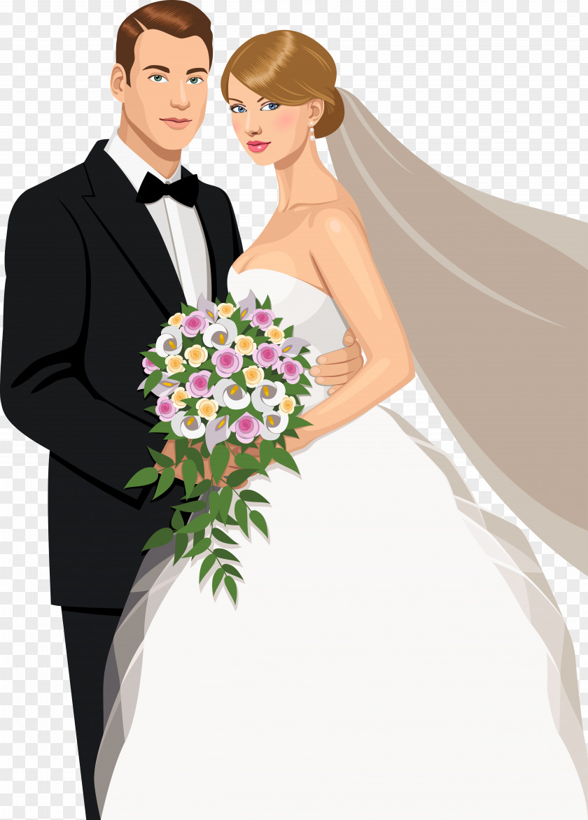 The Bride And Groom's Wedding Material Vector Painted Embrace Invitation Bridegroom Marriage PNG