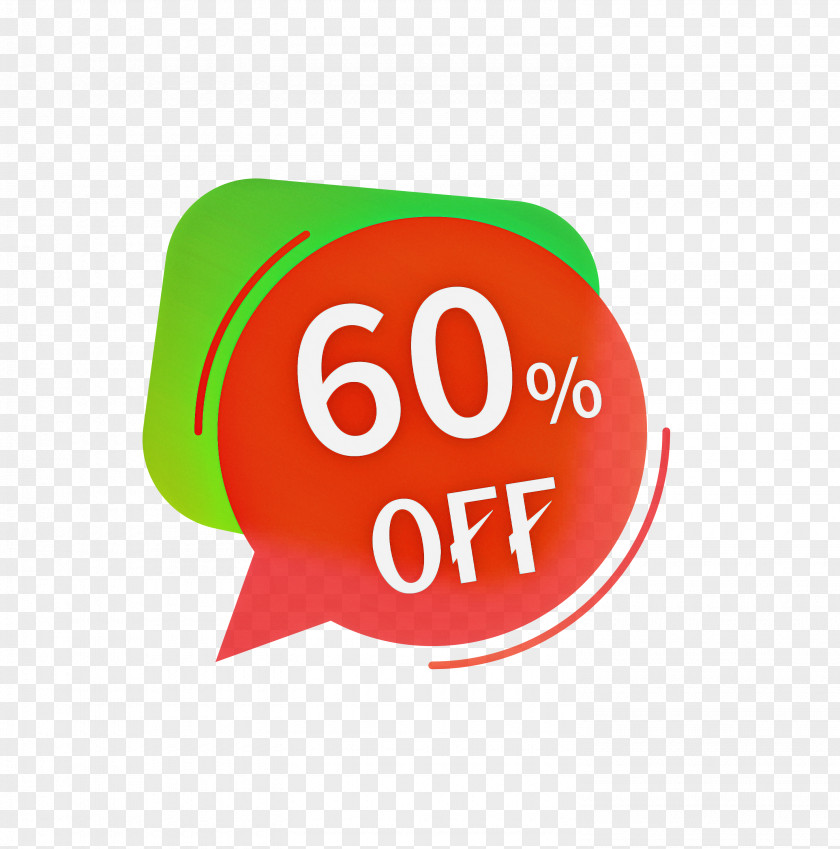 60 Off Sale Tag PNG