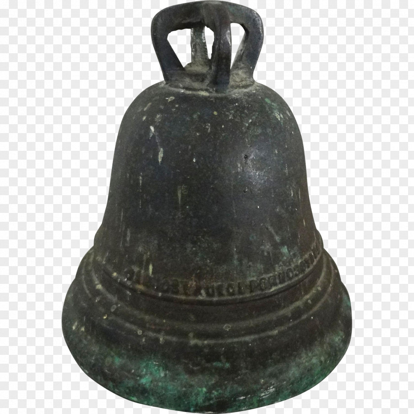 Amulet San Miguel Mission Church Bell Bronze Patina PNG
