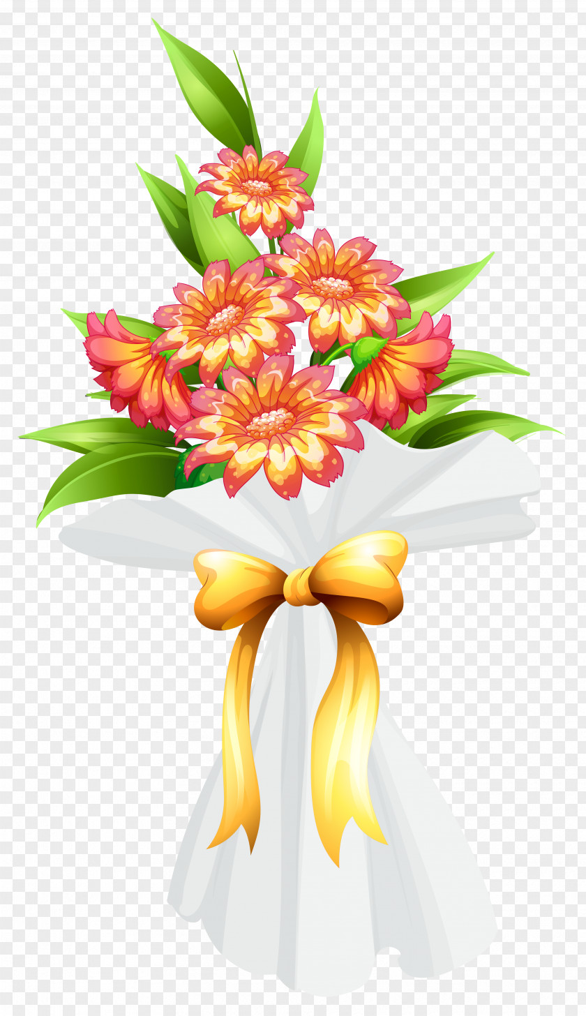 Bouquet With Flowers Image Drawing Flower Clip Art PNG