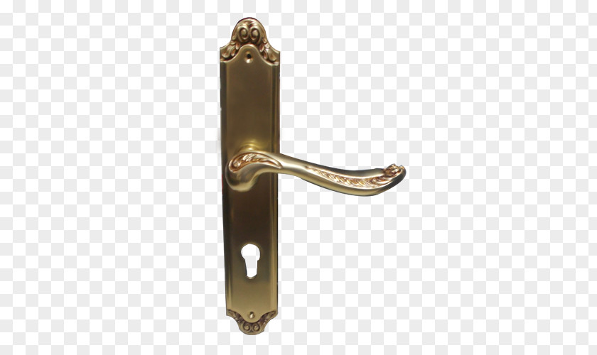 Brass Door Handle 01504 PNG