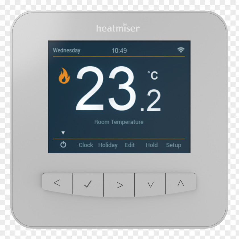 Smart Thermostat Programmable Central Heating Heatmiser PNG