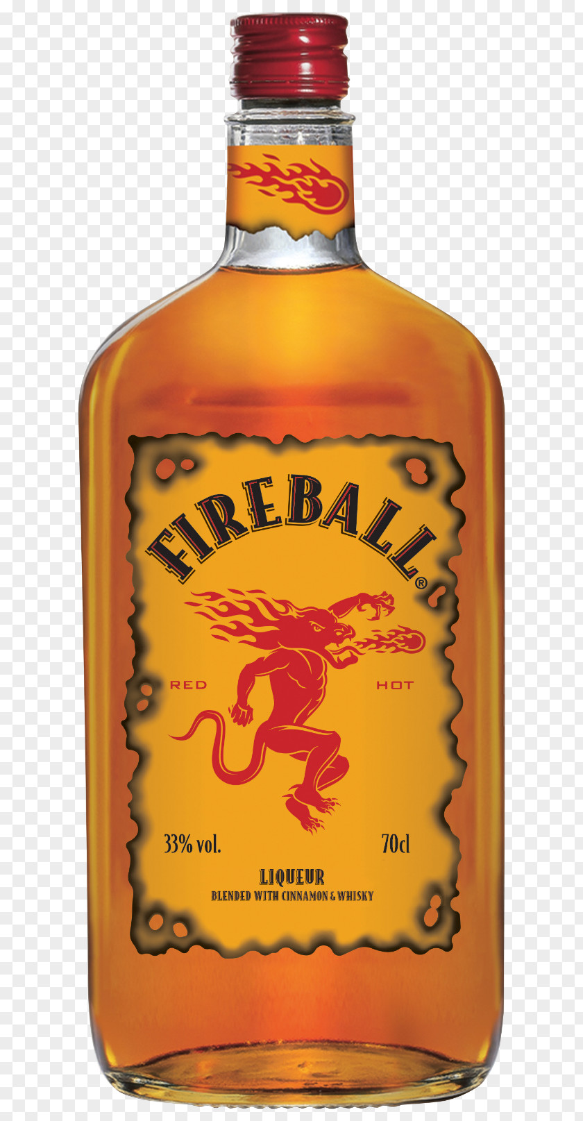 Spirit Fireball Cinnamon Whisky Distilled Beverage Whiskey Canadian Liqueur PNG