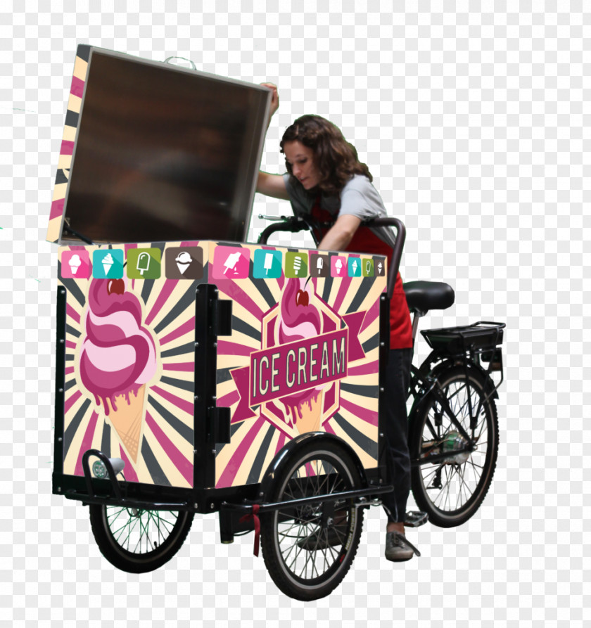 Ice Cream Cart Bicycle Trailers Tricycle PNG