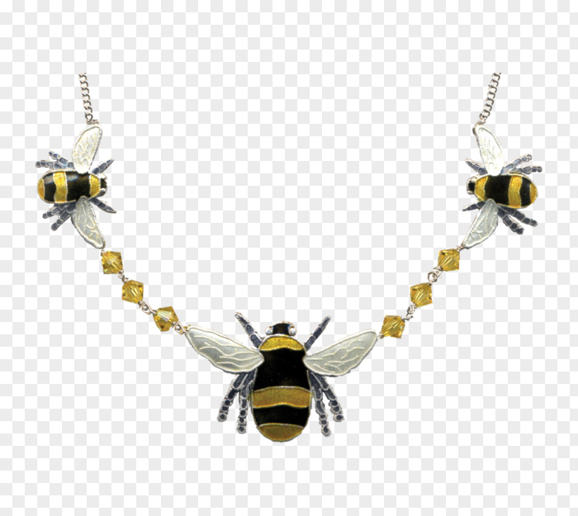 Mount Fuji Space Bee Necklace Earring Jewellery Cloisonné PNG