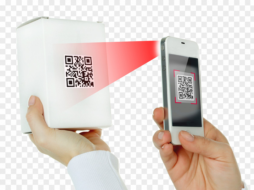 Smartphone Scan Two-dimensional Code 2D-Code Image Scanner Publicity PNG