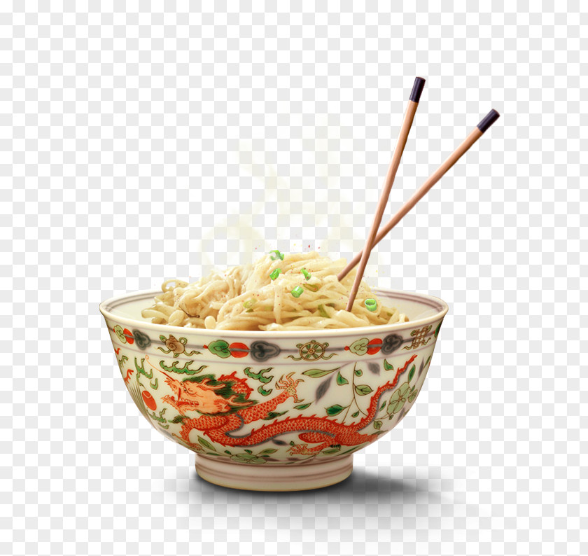 Bowl Of Noodle Dish Chopsticks Cuisine PNG