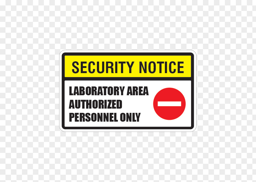 Lab Safety Notice Signage Laboratory Sticker Security Brand PNG