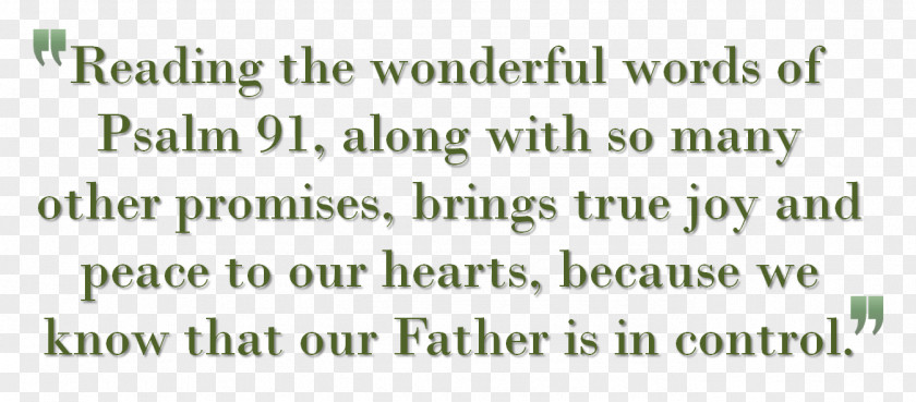 Quotation Voice Of The Martyrs Psalm 91 PNG