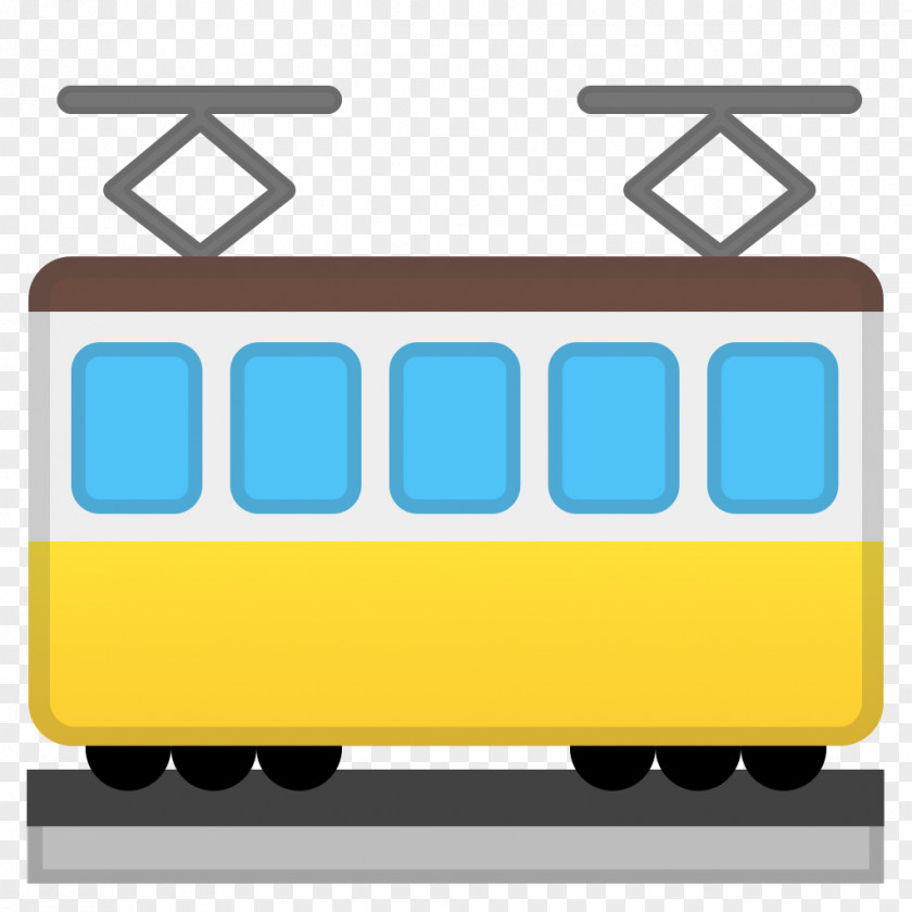 Tramway Cartoon Trolley Emoji Rail Transport PNG