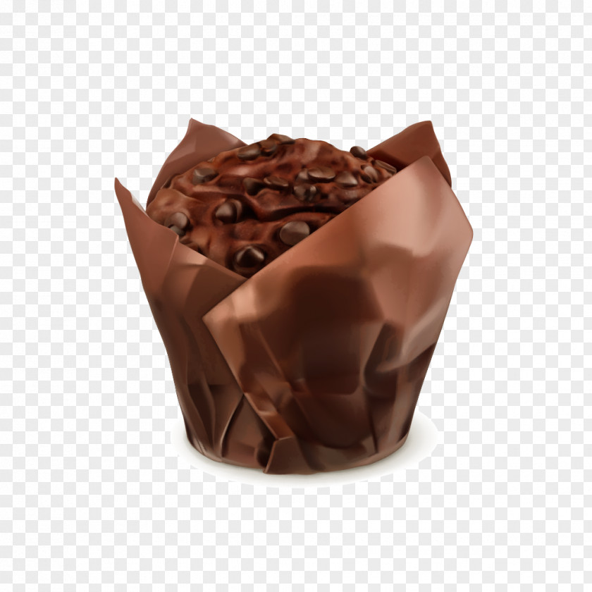 Chocolate Cake Wedding Cupcake Muffin PNG