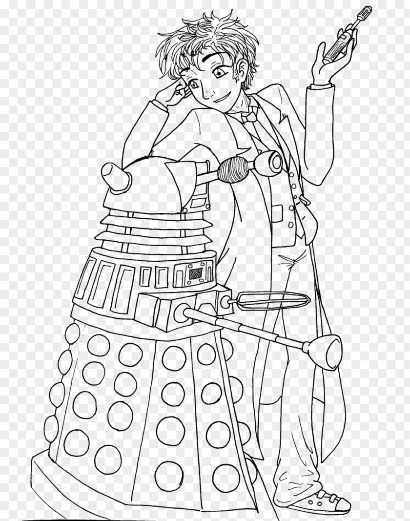 Doctor Line Art Eleventh Tenth Drawing PNG