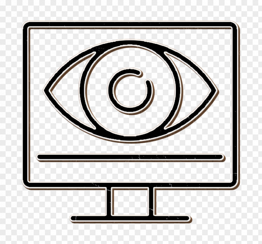 Monitoring Icon Eye SEO And Online Marketing Elements PNG